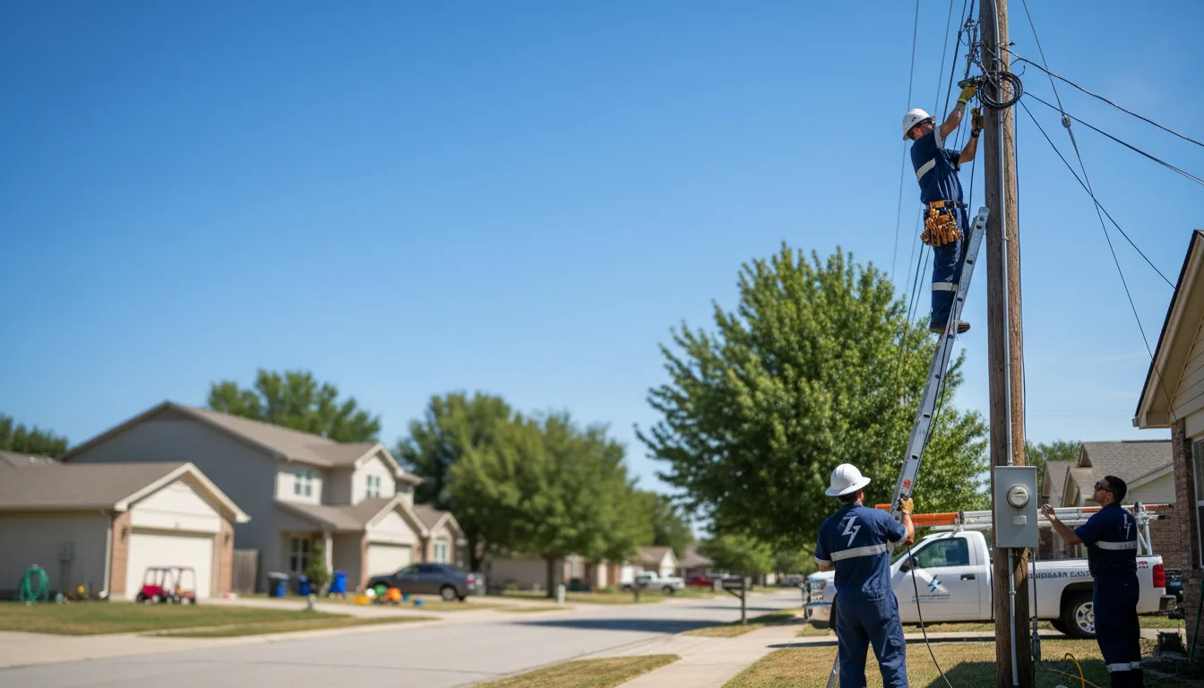 Residential electrician providing installation services in Jayton, TX